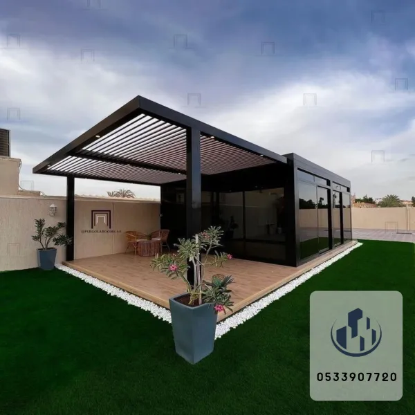 تصاميم برجولات جميلة للحدائق