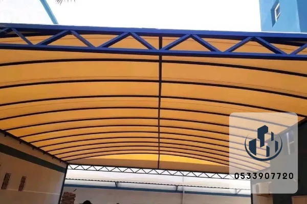 مظلات مدارس حديد مجلفن بتصاميم متينة