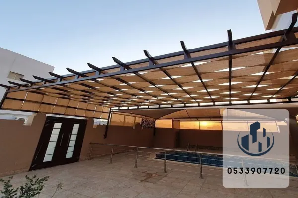 مظلات مسابح قماش