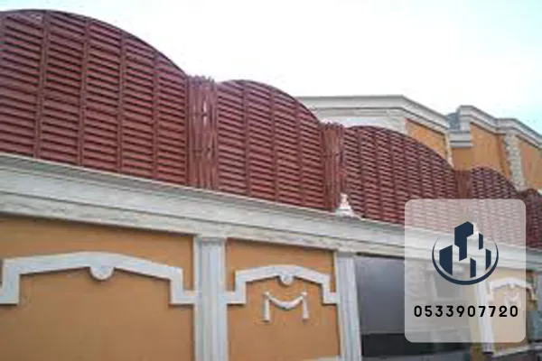 سواتر خشبية لمناطق المسابح مقاومة للرطوبة