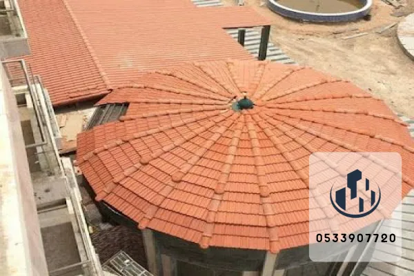 قرميد بألوان وأشكال متنوعة حسب الطلب