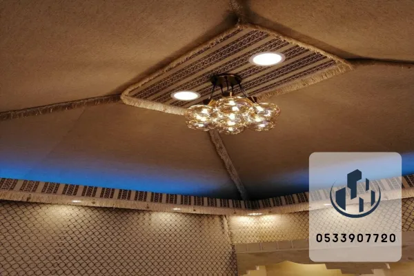 بيوت شعر مجهزة بأنظمة تكييف مركزي