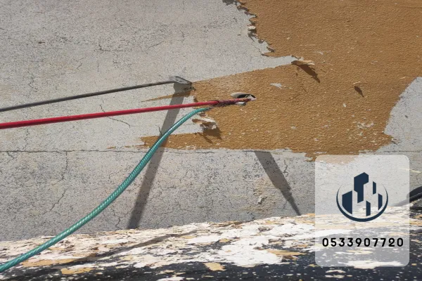 غسيل وتنظيف الواجهات بالماء المضغوط عالي الضغط